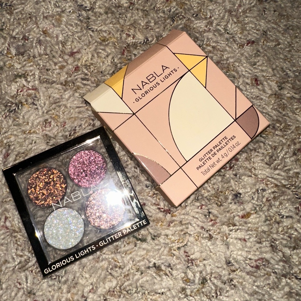 Nabla glorious lights glitter eyeshadow palate